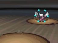 Shiny Drilbur retains a red coloration compared to the blue fur of its standard form (Image via Nintendo/The Pokemon Company)